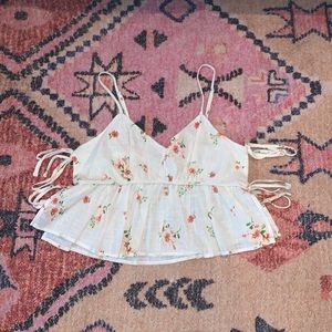 Cute flower summer tank